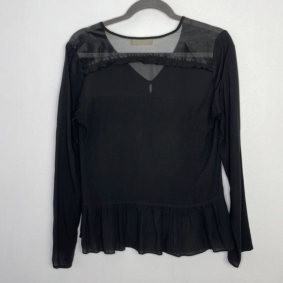 SOPHIE Rue black ruffle high low blouse - Picture 11 of 11